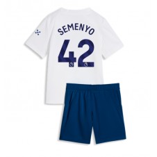 Manchester City Antoine Semenyo #42 Tredjedraktsett Barn 2026-27 Kortermet (+ korte bukser)